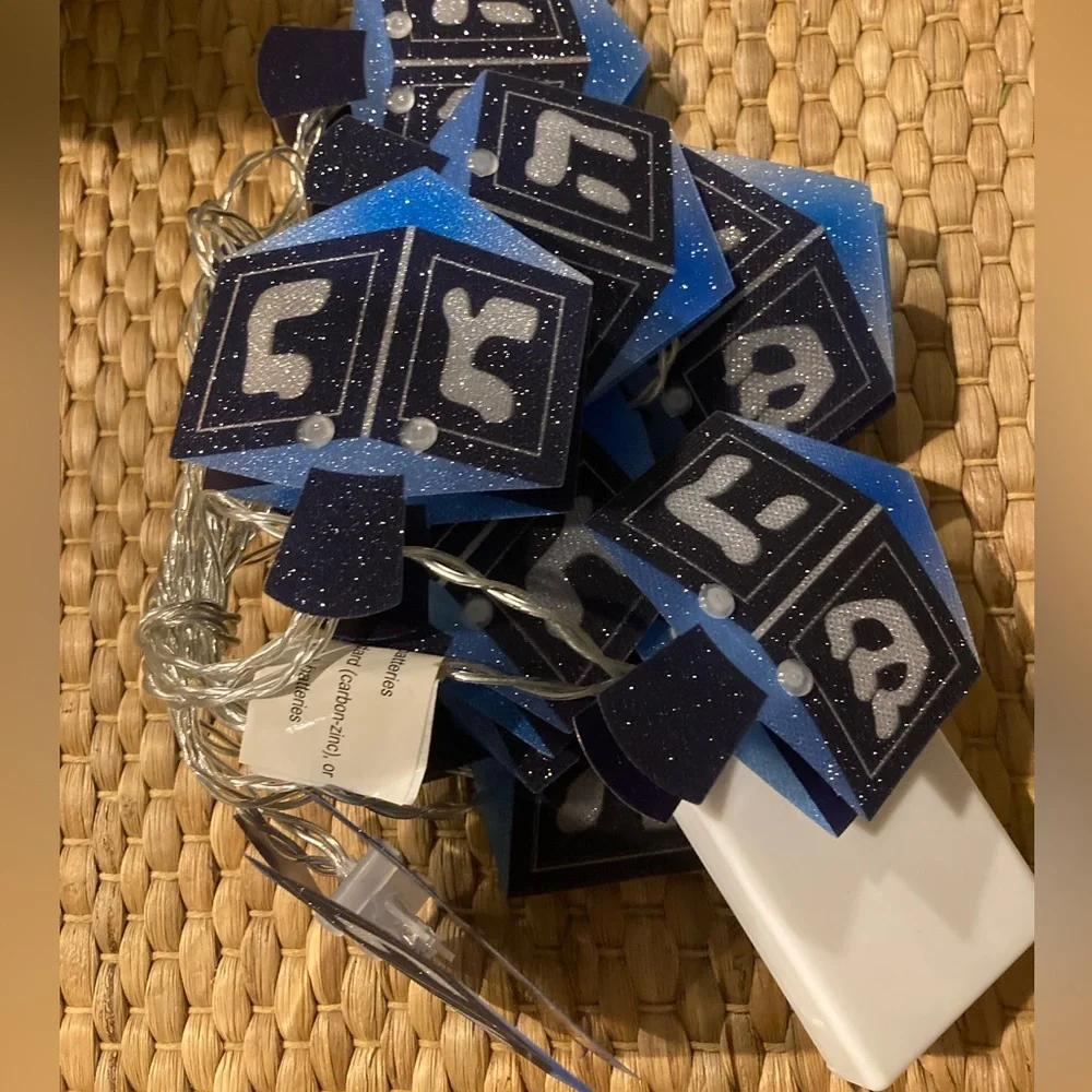 Hanukkah LED Lighted Garland